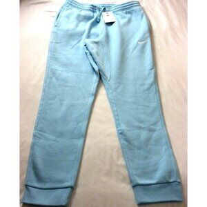 Nike Club Men's Tapered Leg Fleece Lined Jogger pants Blue Chill White NWT